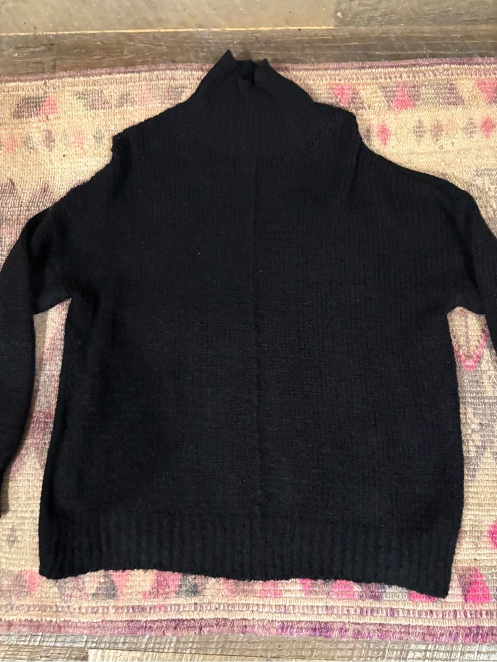 GIADE FORTE: Black Turtleneck Women’s Sweater